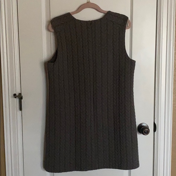 Cynthia Rowley Gray Faux Knitted Sweater Dress - Picture 5 of 6